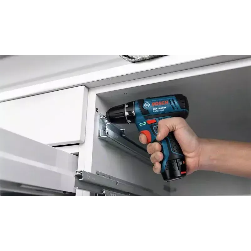 Pistolengriff-Bohrmaschine Bosch GSB 12V-15, 1300 U/min, 2 Ah Akku