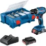 Bosch GSR 18V-45 Professional 500 U/min Schlüssellos 900 g Schwarz, Blau