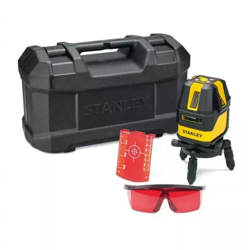 Laser-Nivelliergerät STANLEY Multi-Line STHT77514-1 — roter Laser, 4 vertikale & 1 horizontale Linie