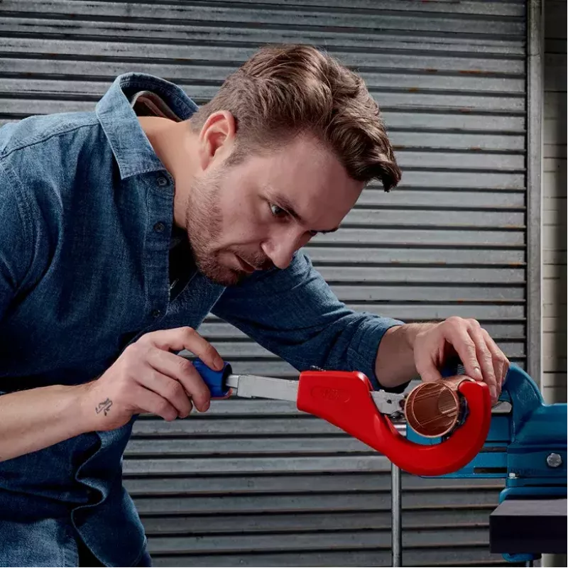 Rohrschneider Knipex 90 31 03 BK geeignet für Messing, Kupfer, Stahl