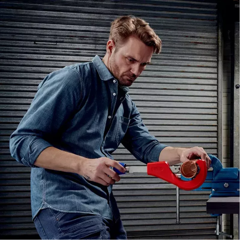 Rohrschneider Knipex 90 31 03 BK geeignet für Messing, Kupfer, Stahl