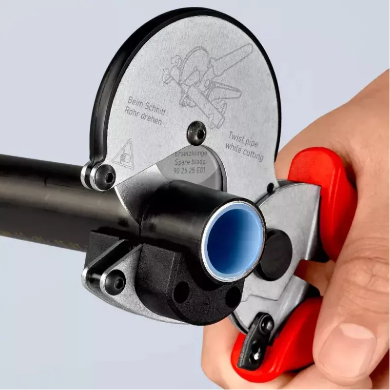 Rohrschere Knipex 90 25 25 Aluminium Schwarz Blau Rot 210 mm