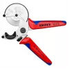 Rohrschere Knipex 90 25 25 Aluminium Schwarz Blau Rot 210 mm