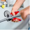 Rohrschere Knipex 90 25 25 Aluminium Schwarz Blau Rot 210 mm