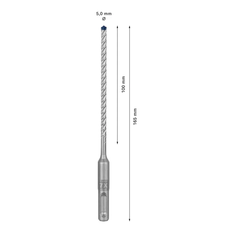 Bohrer Bosch SDS plus-7X 5 mm 165 mm