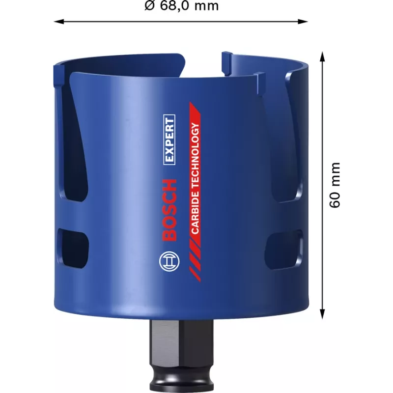 Lochsäge Bosch 2 608 900 470 6,8 cm für Ziegel, Kunststoff, Weichholz