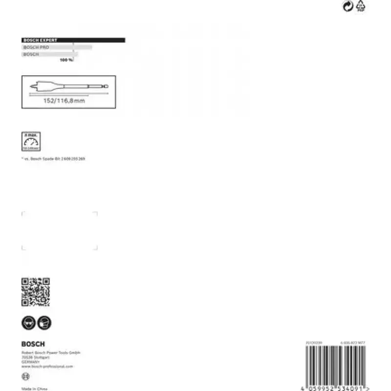 Bosch 2 608 900 336 Bohrer-Set Flachbohrer 13 Stück