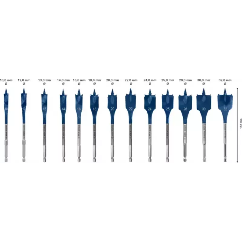 Bosch 2 608 900 336 Bohrer-Set Flachbohrer 13 Stück
