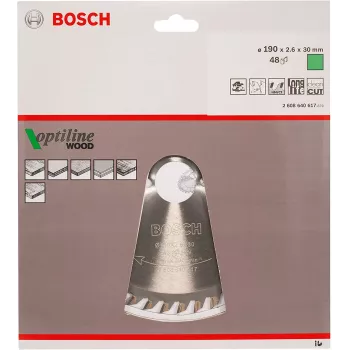 Bosch Optiline Wood Kreissägeblätter, Holz, 19 cm, Bosch, 340 g, 1 Stk.