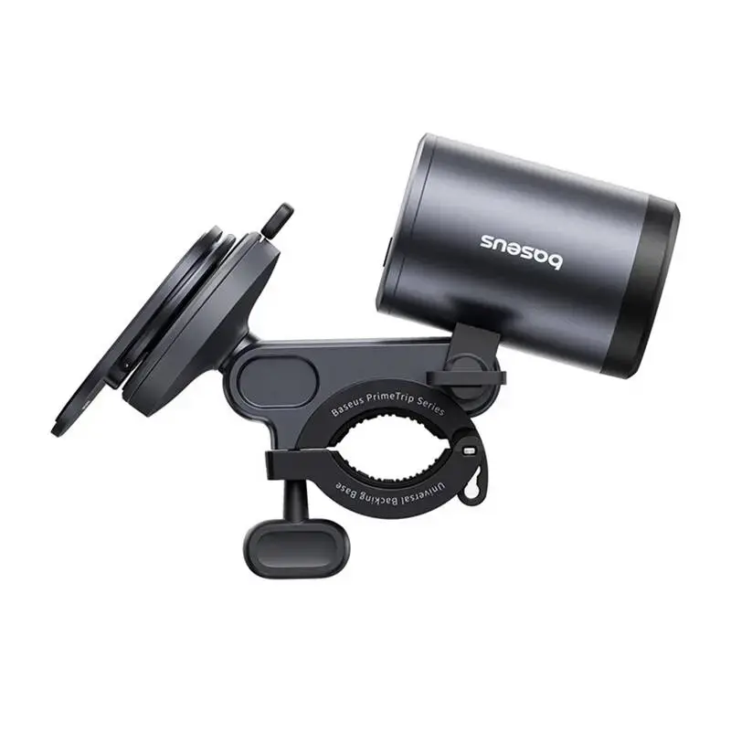 Fahrradhalterung Baseus PrimeTrip 2-in-1 Handyhalter mit Taschenlampe, schwarz