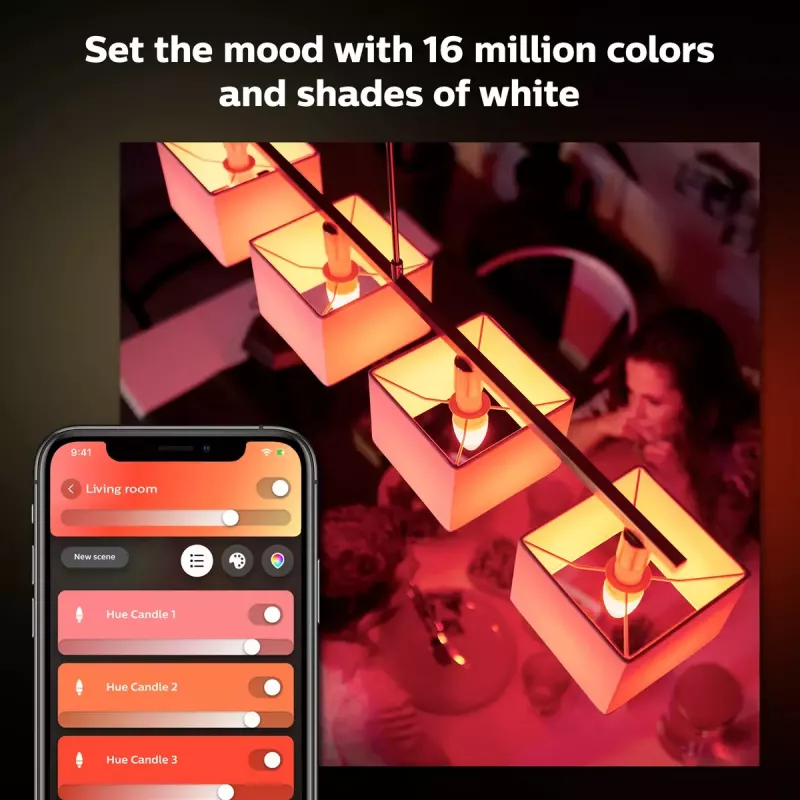 Philips Hue White and colour ambience Kerze E14 Smart-Birne 929002294204
