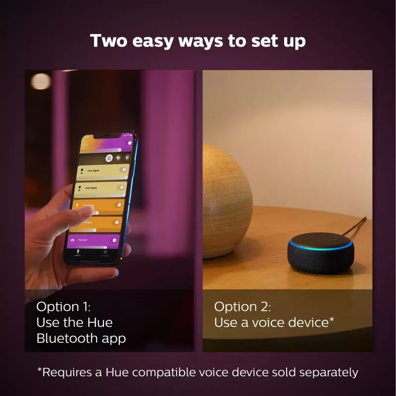 Smart bulb Philips Hue White and colour ambience Candle E14, Bluetooth/Zigbee, 5,3 W (2er-Pack)