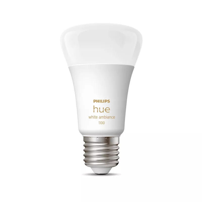Philips Hue White ambience A60 – E27 smart bulb – 1100, Smart bulb, Bluetooth/Zigbee, White, LED, E27, A60