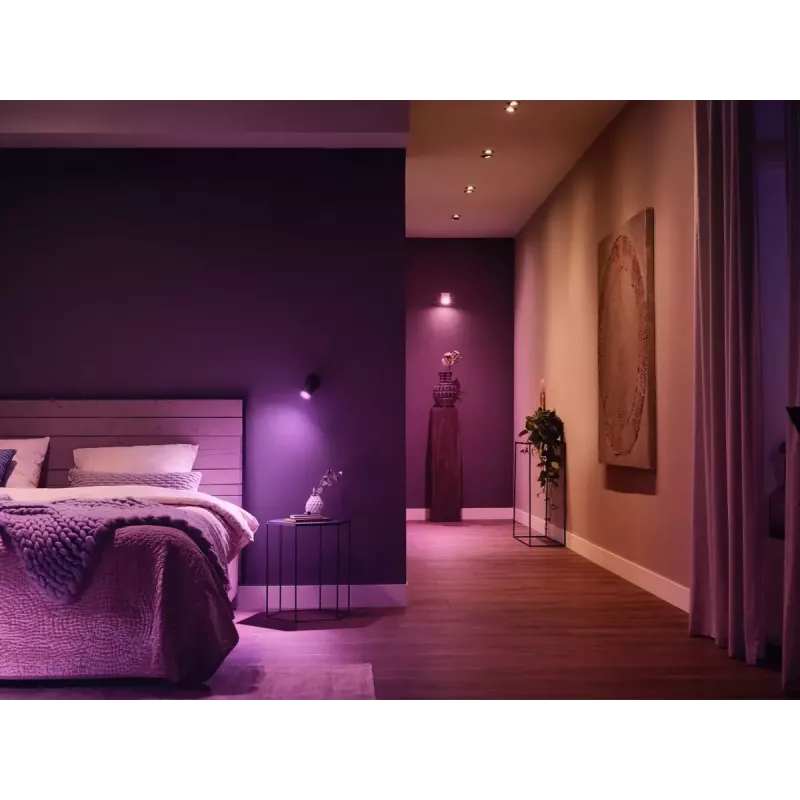 Philips Hue White and Colour Ambience MR16 Smart-Leuchtspot, GU53, 6,3 W, Bluetooth/Zigbee