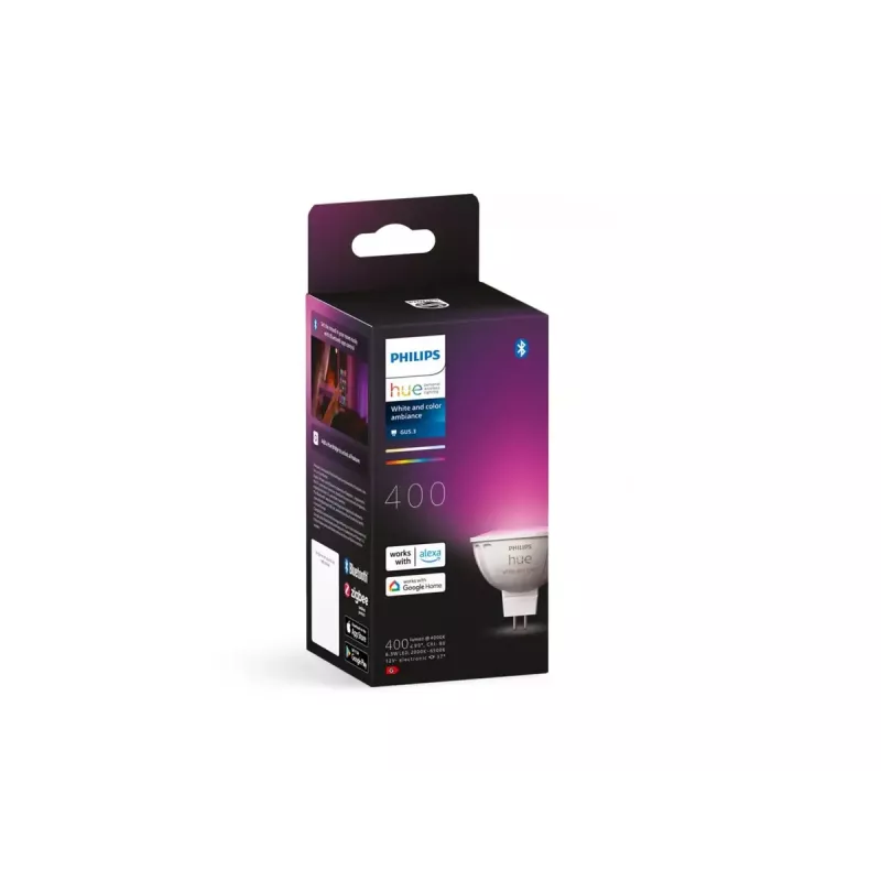 Philips Hue White and Colour Ambience MR16 Smart-Leuchtspot, GU53, 6,3 W, Bluetooth/Zigbee