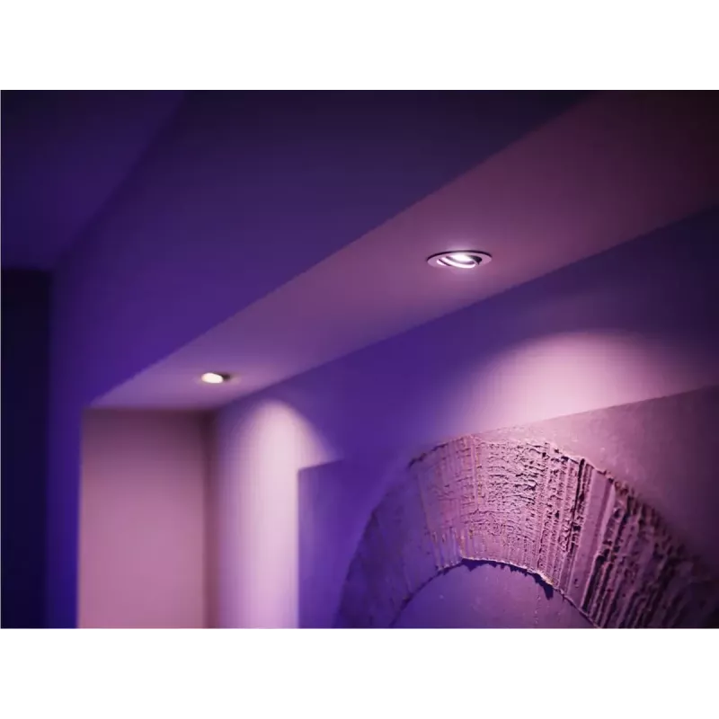 Philips Hue White and Colour Ambience MR16 Smart-Leuchtspot, GU53, 6,3 W, Bluetooth/Zigbee