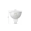 Smart-Beleuchtungsspot Philips Hue White and colour ambience MR16, GU53, 6,3 W, Bluetooth/Zigbee