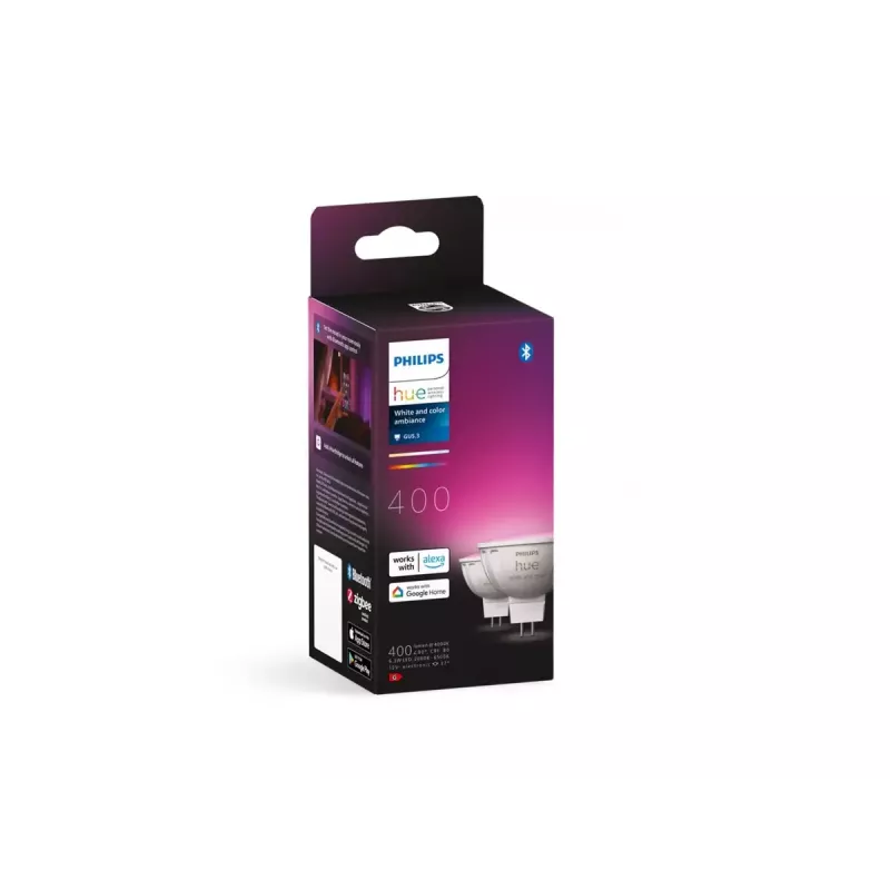 Smart-Beleuchtungsspot Philips Hue White and colour ambience MR16, GU53, 6,3 W, Bluetooth/Zigbee