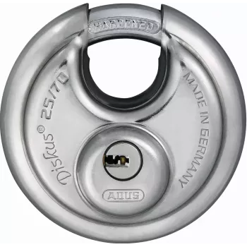 Discus-Vorhängeschloss ABUS 25/70 kd Schlüsselschloss 5 Schlüssel 7cm