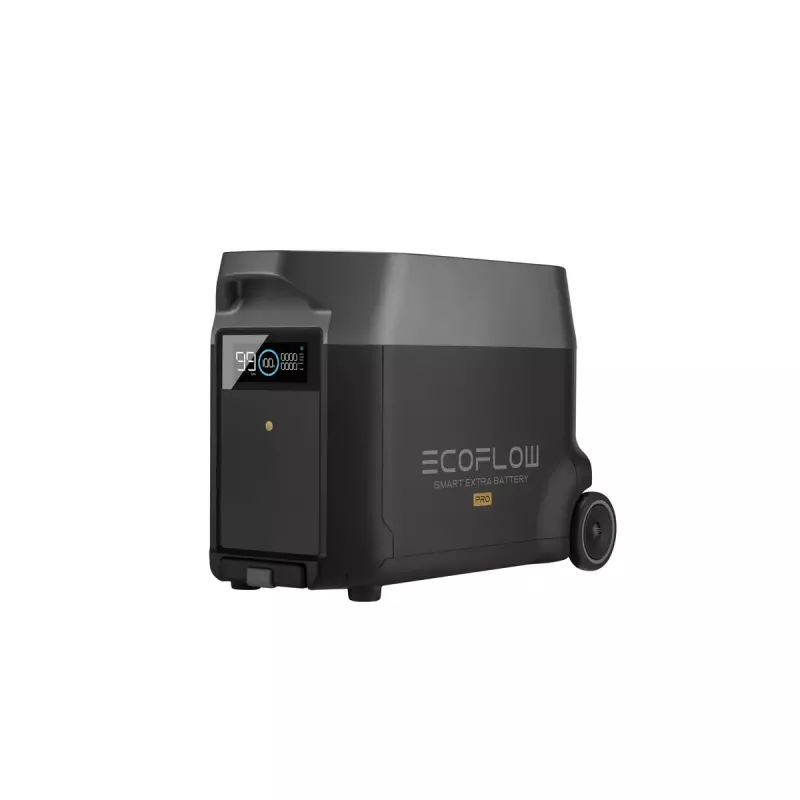 Batterie 3600 Wh für EcoFlow DELTA Pro — 39 kg, 635×285×416 mm, Schwarz