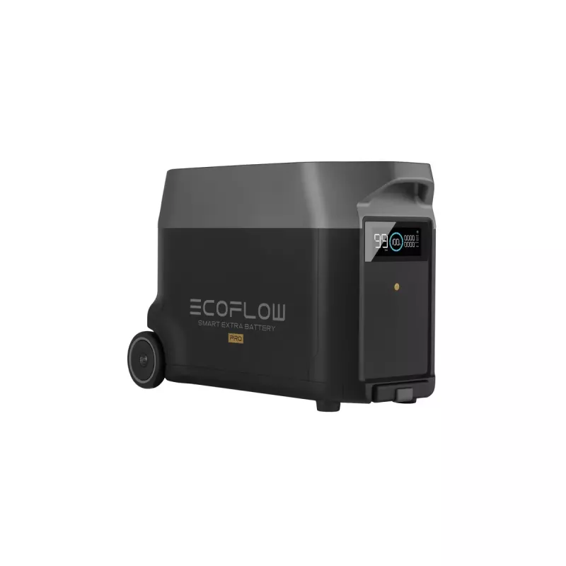 Batterie 3600 Wh für EcoFlow DELTA Pro — 39 kg, 635×285×416 mm, Schwarz