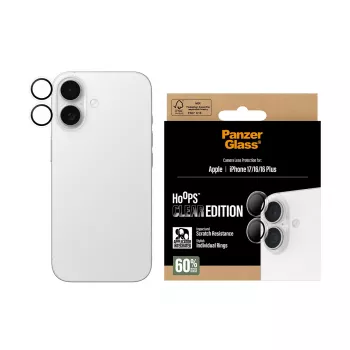 PanzerGlass ® Hoops® Kameraobjektivschutz Transparent iPhone 17 | iPhone 16 | 16 Plus