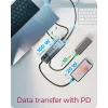 RAIDSONIC ICY BOX 9-in-1 Hub mit Power Delivery, USB 3.2 Gen 2 Typ-C/Typ-A Host, Aluminium, blau