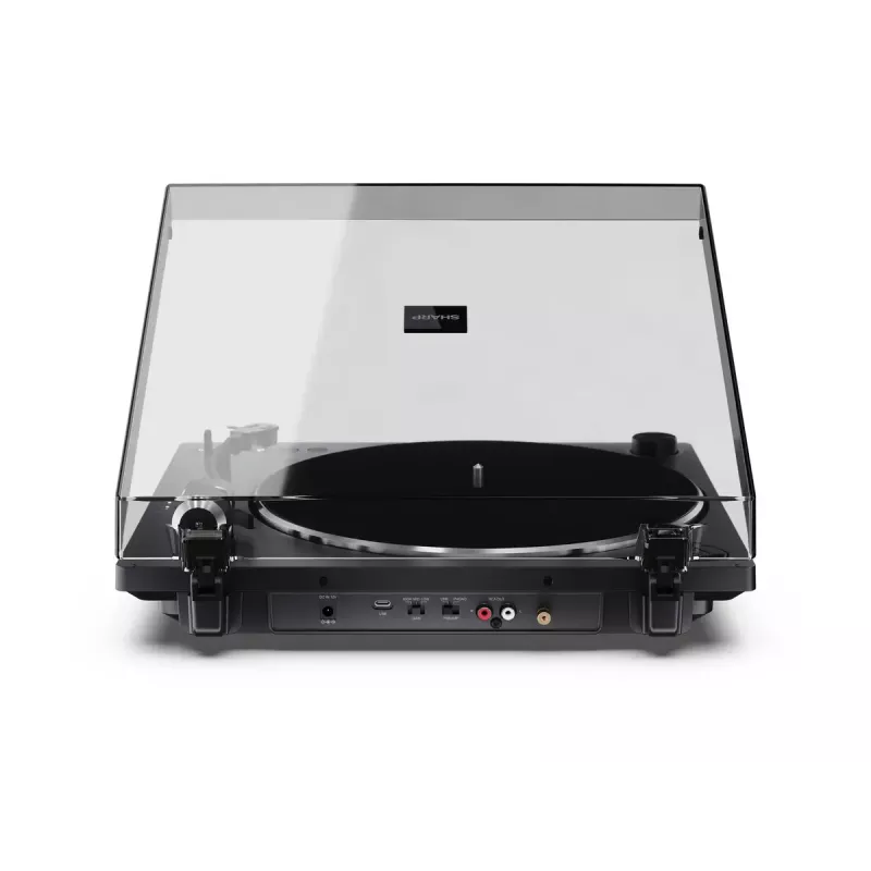 Plattenspieler Sharp RP-TT100 schwarz direktangetrieben mit USB-Ausgang für digitale Aufnahme