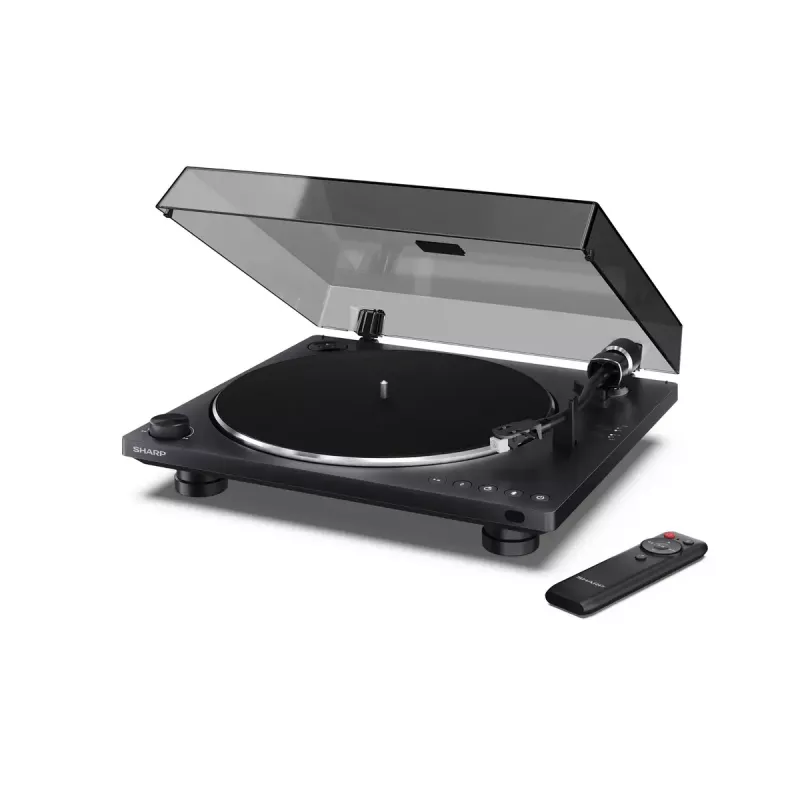 Plattenspieler Sharp RP-TT100 schwarz direktangetrieben mit USB-Ausgang für digitale Aufnahme
