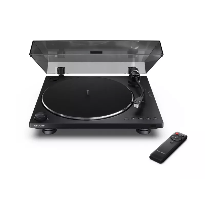 Plattenspieler Sharp RP-TT100 schwarz direktangetrieben mit USB-Ausgang für digitale Aufnahme