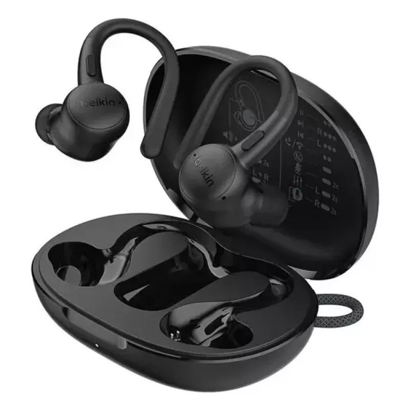 Headset Belkin SoundForm ActiveFit Kabelgebunden Kabellos Bluetooth Schwarz