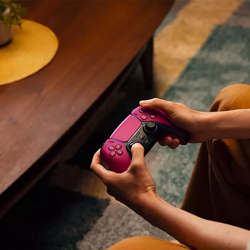 Gamepad Sony DualSense V2 — Cosmic Red, Bluetooth 5.1 & USB‑C, kompatibel mit PS5, PC, Mac, iOS, Android, 1560 mAh