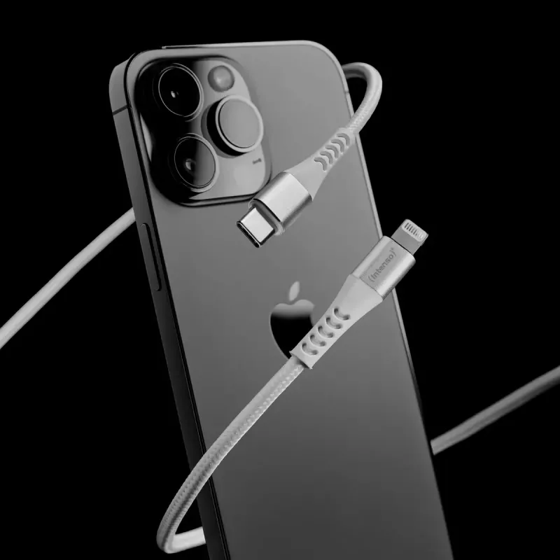 USB-Kabel Intenso Kabel USB-C TO LIGHTNING 1.5M 7902002 Weiß
