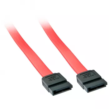 Lindy 0,2 m SATA-Kabel, 0,2 m, SATA III, SATA 7-polig, SATA 7-polig, Buchse/Buchse, Rot