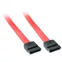 Lindy 0,2 m SATA-Kabel, 0,2 m, SATA III, SATA 7-polig, SATA 7-polig, Buchse/Buchse, Rot