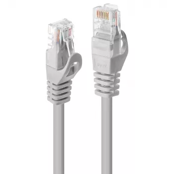 Netzwerkkabel Lindy 1m Cat.5e RJ-45 U/UTP Grau