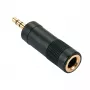 Lindy 3,5 mm Klinkenstecker auf 6,3 mm Klinkenbuchse Adapter