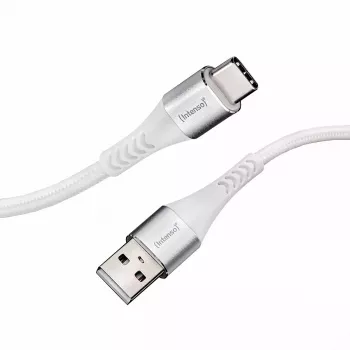 USB-Kabel Intenso Kabel USB-A TO USB-C 1,5M 0,48 Gbit/s Weiß