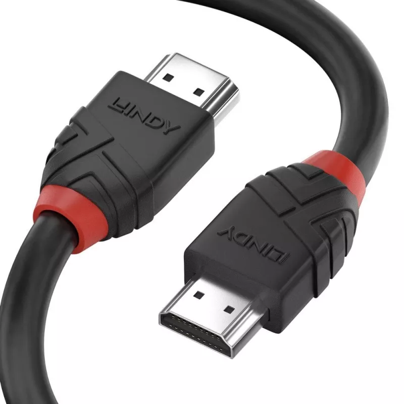 Lindy 0,5 m High Speed HDMI Kabel, Schwarz Line