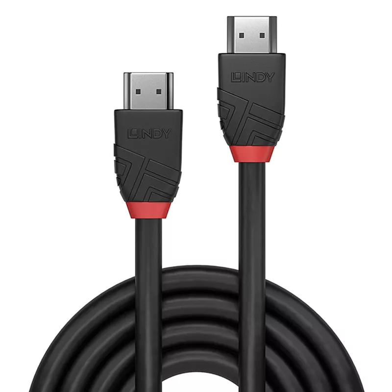 Lindy 2m High Speed HDMI Kabel, Schwarz Line