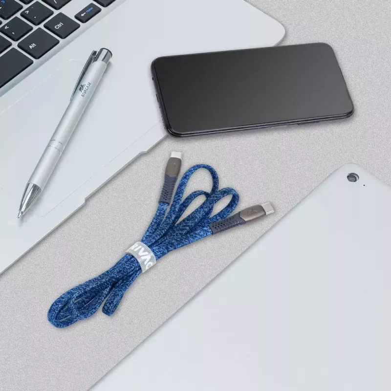 USB-Kabel Rivacase PS6105 BL12 USB 2.0 1,2 m USB-C Blau
