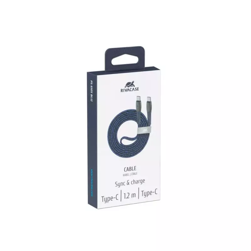 USB-Kabel Rivacase PS6105 BL12 USB 2.0 1,2 m USB-C Blau