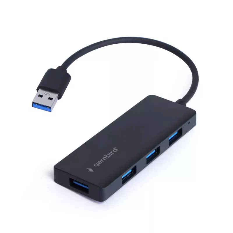 Laptop-Dock Gembird UHB-U3P4-03 USB 3.2 Gen 1 Typ-A, 5 Gbit/s, schwarz