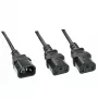 Lindy 1m IEC Splitter-Kabel IEC C14 auf 2 x IEC C13