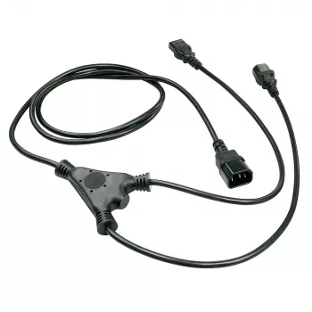 Lindy 1m IEC Splitter-Kabel IEC C14 auf 2 x IEC C13