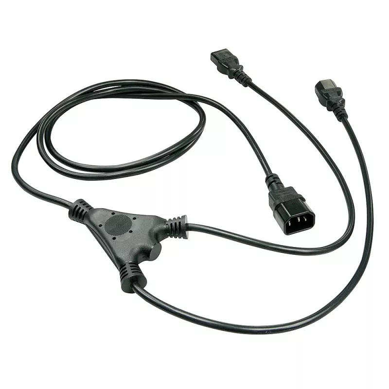 Lindy 1m IEC Splitter-Kabel IEC C14 auf 2 x IEC C13