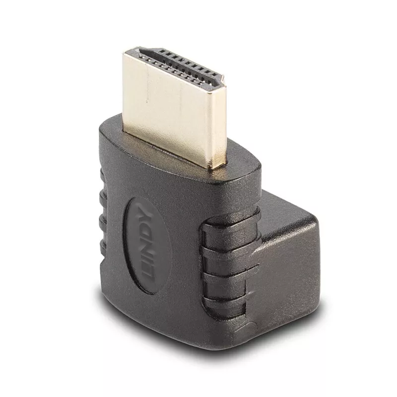 Lindy HDMI Buchse auf HDMI Stecker 90° abgewinkelter Adapter - nach unten