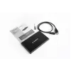 HDD-Gehäuse GEMBIRD EE2-U3S-3 für 2,5-Zoll-SATA-Laufwerke, 1-Schacht, Micro-USB B, USB 3.2 Gen 1, bis zu 2 TB, schwarz