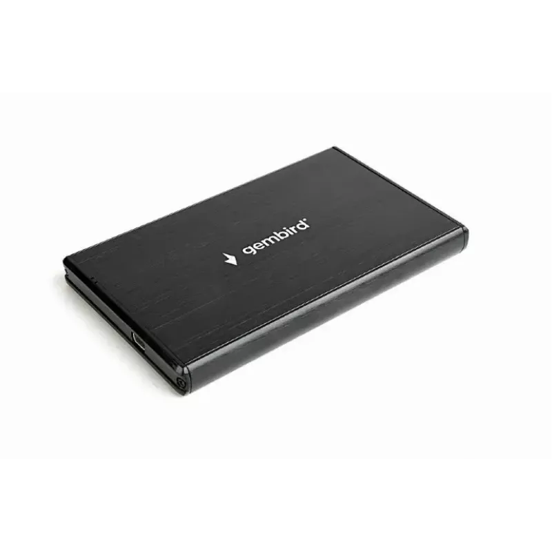 HDD-Gehäuse GEMBIRD EE2-U3S-3 für 2,5-Zoll-SATA-Laufwerke, 1-Schacht, Micro-USB B, USB 3.2 Gen 1, bis zu 2 TB, schwarz