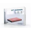 HDD-Gehäuse Gembird EE2-U3S-3-P für 2,5-Zoll-SATA-Laufwerke, Single-Bay, 5 Gbit/s, pink